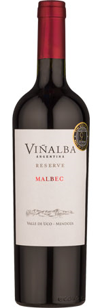 Viñalba 'Reserve' Malbec-Touriga Nacional, Mendoza