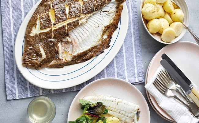 Whole Bbqd Turbot With Vinegar And Olive Oil Recipe