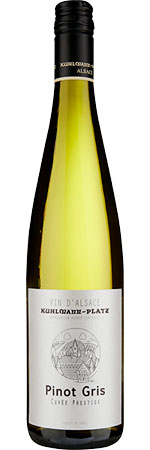 Cave Vinicole de Hunawihr Kuhlmann-Platz 'Cuvée Prestige' Pinot Gris 2021/22, Alsace