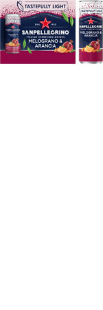 Image of San Pellegrino Pomegranate and Orange 6x330ml Cans