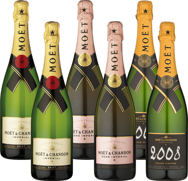 Picture of Moët & Chandon Champagne 6 Bottle Mixed Wine Case