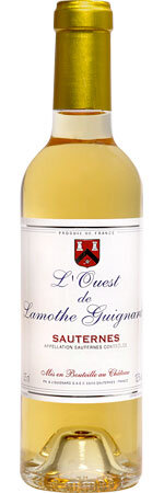 L'Ouest de Lamothe Guignard Sauternes 2010 Half Bottle