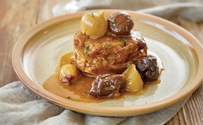Wine Club by Majestic Recipe | Lamb braised in Marsala with dried figs & baby onions