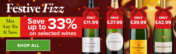 Save up to 33% on selected Festive Fizz