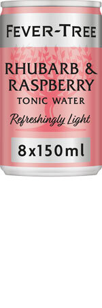 Fever Tree Rhubarb & Raspberry Tonic Water 8x150ml