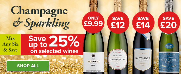 Save up to 25% on selected Champagne & Sparkling