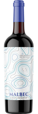 Initials by Viña Indómita Gran Reserva Malbec, Biobío Valley, Chile, 2023