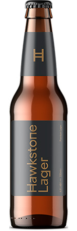 Picture of Hawkstone Premium lager 12x330ml Bottles 4.8%