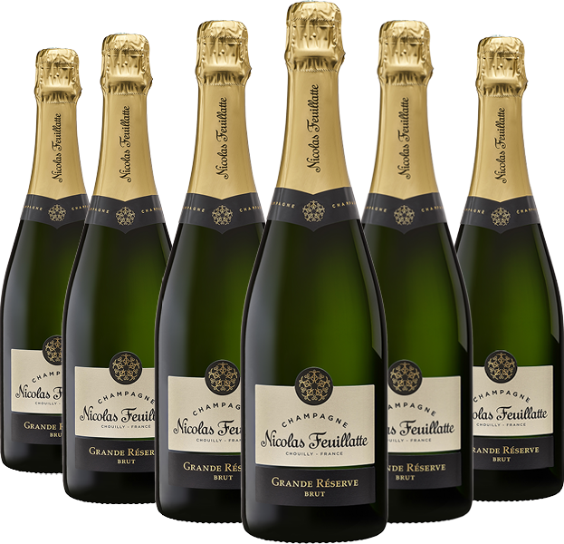 Nicolas Feuillatte 'Grande Reserve'  Brut 6 Bottle Wine Case