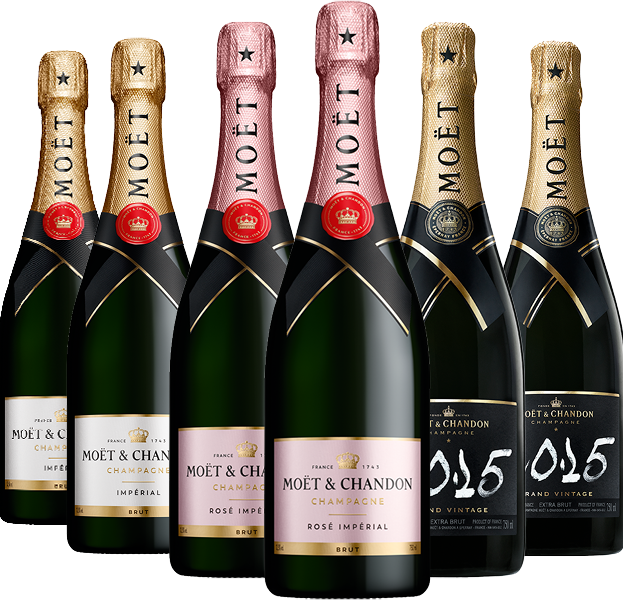 Moët & Chandon Champagne 6 Bottle Mixed Wine Case