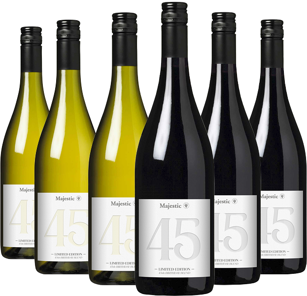 Majestic Wine 45th Anniversary 6 Bottle Mixed Wine