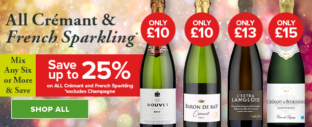Save up to 25% All Cremant and French Sparkling
