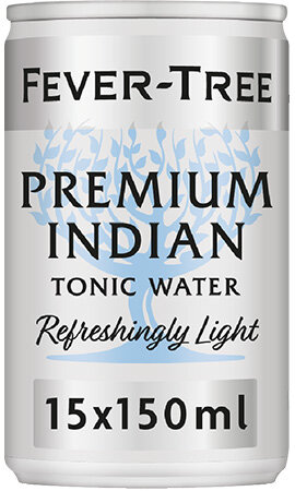 Fever-Tree Light Tonic Water Cans - 15x150ml - Premium Mixer - Natural Flavours
