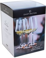 Dartington Crystal White Wine Glasses 4 Pack