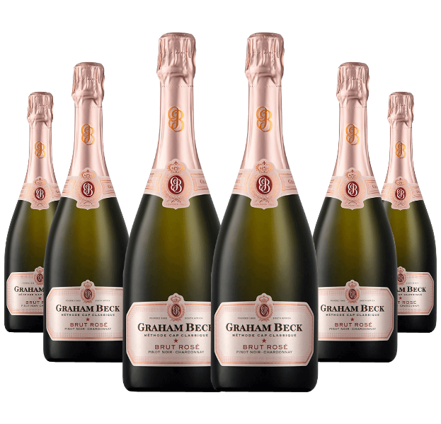 Graham Beck Brut Rosé 6 Bottle Wine Case Deal