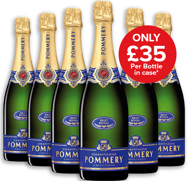 Pommery 'Brut Royal' Champagne 6 Bottle Sparkling Wine Case Deal