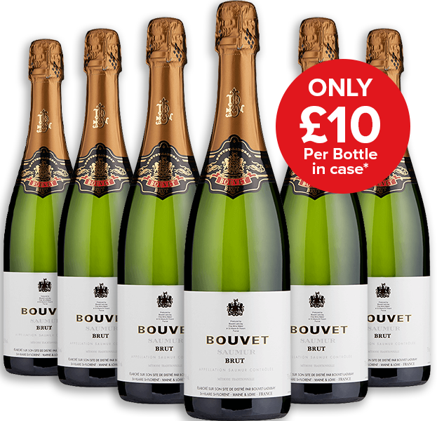 Bouvet Saumur Brut 6 Bottle Sparkling Wine Case
