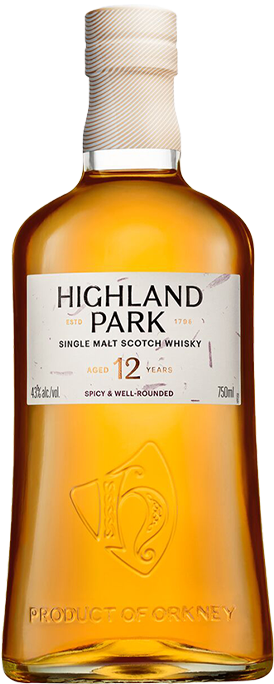 Highland Park 12 Year Old Single Malt Scotch Whisky Orange 70cl