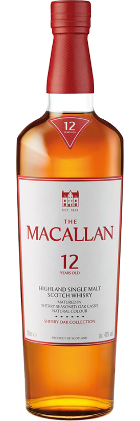 The Macallan Sherry Oak 12 Year Old Single Malt Whisky 70cl
