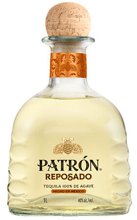 Patrón Reposado Tequila - 100% Weber Blue Agave - Small Batch Distilled - Aged Oak Barrels