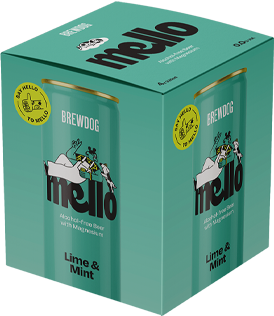 BrewDog Mello Lime and Mint Alcohol Free Beer 4x330ml Cans