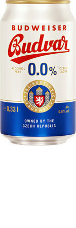 Majestic - Budvar 0.0% Alcohol-Free Lager - 4 x 330ml Cans