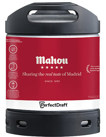 PerfectDraft Mahou Lager 6L Keg Draft, Majestic Wine