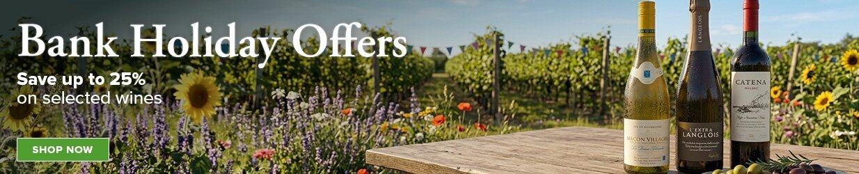 Bank Holiday Offers -  Save 25% on selected wines, champagne & sparkling wines