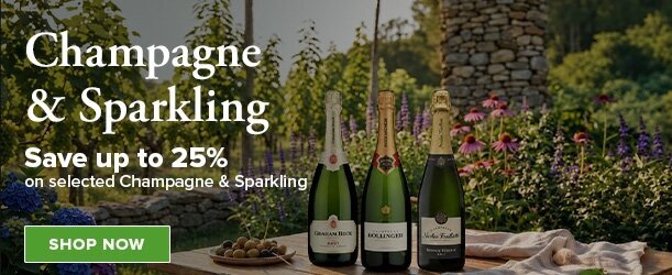 Save up to  25% on Selected Champagne & Sparkling