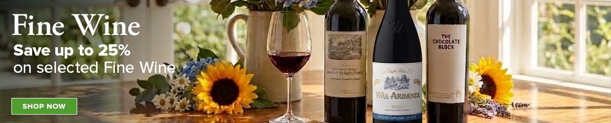 Save up to 25% on Selected Fine Wine 