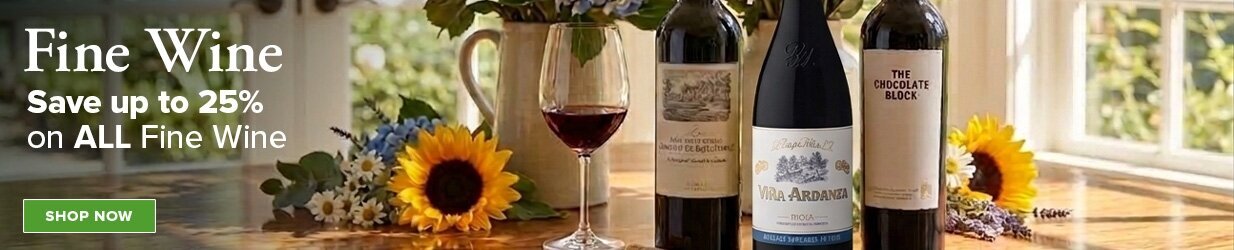 Save up to 25% on ALL Fine Wine 