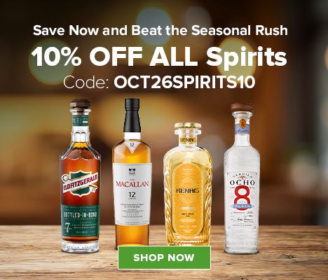 10% off ALL Spirits