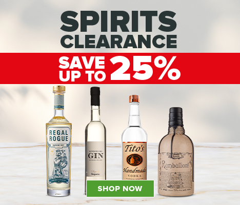 Save up to 25% on Selected Spirits