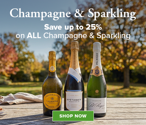 Save up to 25% on ALL Champagne  & Sparkling Wines