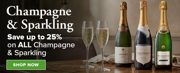 Save up to 25% on ALL Champagne  & Sparkling wines