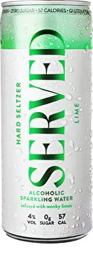 Served Lime Seltzer 4% 4x250ml Cans