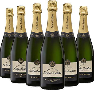 Nicolas Feuillatte 'Grande Reserve'  Brut 6 Bottle Wine Case